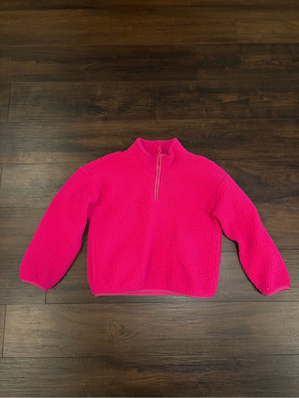 Gap Girls Sherpa Half-Zip Pullover Pink Medium 8